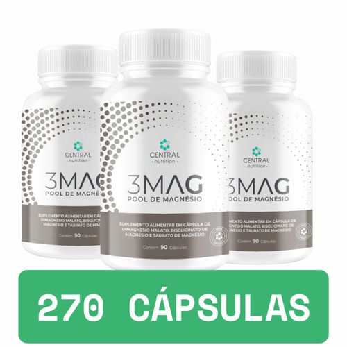 3x 3 Mag Magnesio Quelato Taurato Dimalato Central Nutrition 3x 3 Mag Magnesio Quelato Taurato Dimalato Central Nutrition