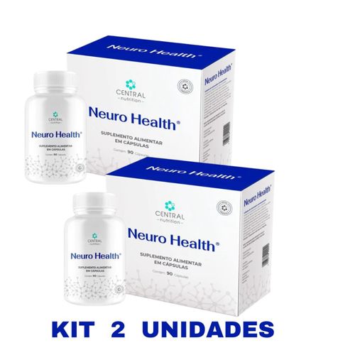 Kit 2 Neuro Health®-90 Cápsulas Suplemento Vitaminas Memória