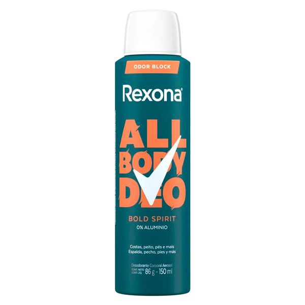 Desodorante Corporal Rexona All Body Deo Bold Spirit 150ml Aerossol