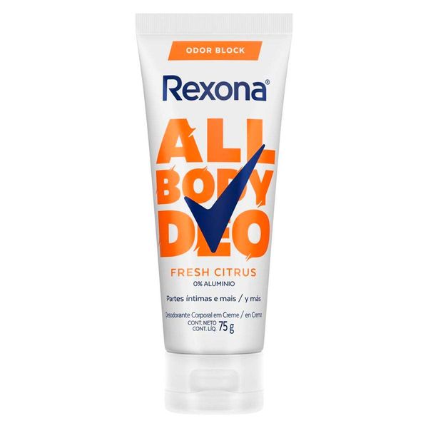 Desodorante Corporal Rexona All Body Deo Fresh Citrus 75g Creme