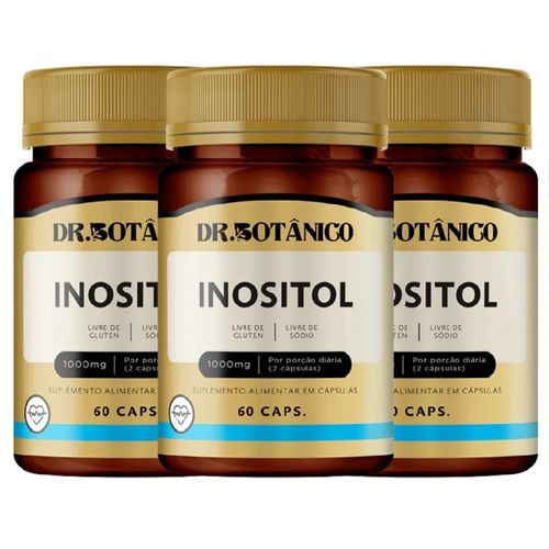 KIT 3 INOSITOL 1000MG 60CAPS DR. BOTANICO