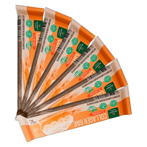 Kit 6X: Barra de Proteína Collagen Bar Banoffee Nutrify 50g