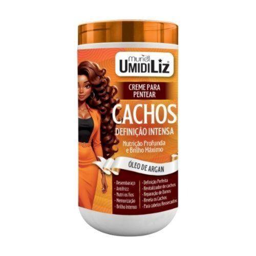 Creme Para Pentear Cachos Muriel Umidiliz Óleo De Argan 925g Creme Para Pentear Cachos Muriel Umidiliz Óleo De Argan 925g