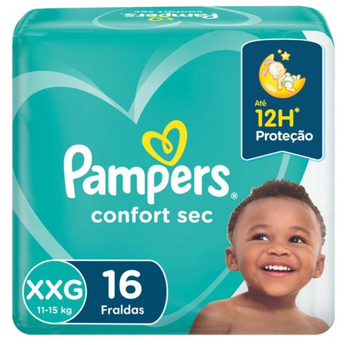 Kit 2 Fraldas Pampers Confort Sec Ptao Xxg 16 Unidadesd cada
