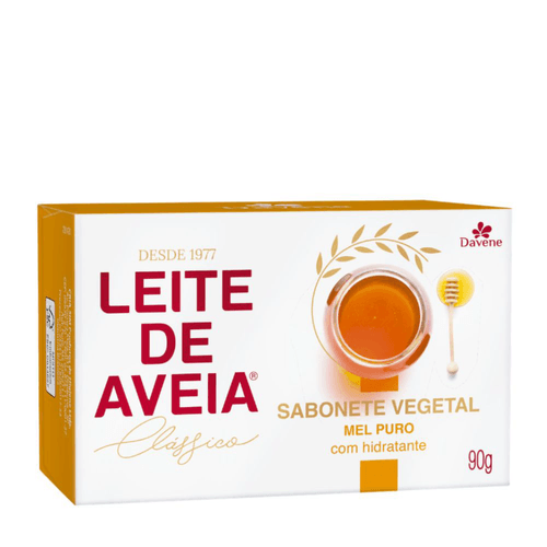 Davene Sabonete Leite De Aveia Mel Puro 90g Davene Sabonete Leite De Aveia Mel Puro 90g