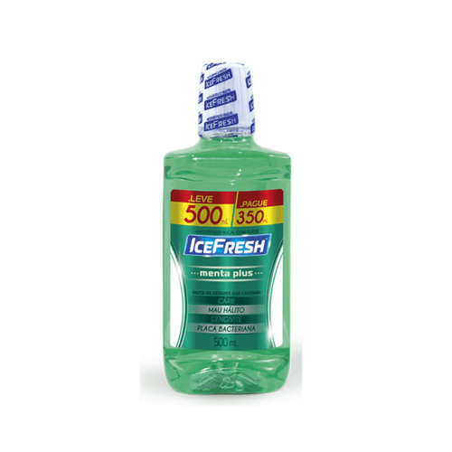 Enxaguante Bucal Ice Fresh Menta sem álcool 500mL