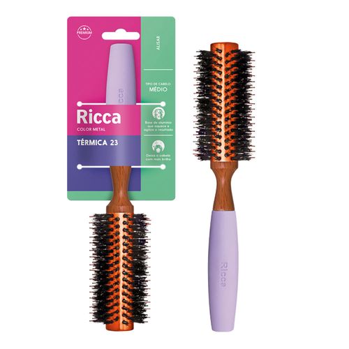 Escova de Madeira Ricca Color Metal 23 Escova de Madeira Ricca Color Metal 23