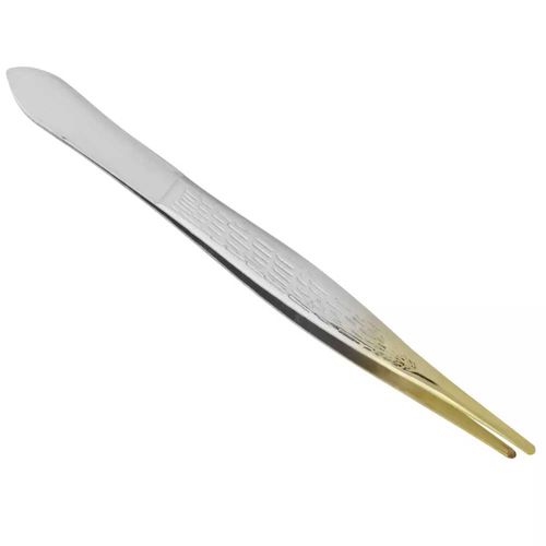 Enox Pinça Ponta Dourada Fina