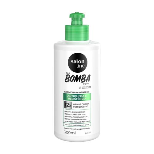 Creme Para Pentear Salon Line 300ml Sos Bomba Antiqueda Creme Para Pentear Salon Line 300ml Sos Bomba Antiqueda