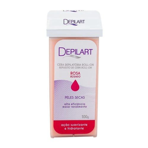 Depilador Cera Depilart Rollon 100g Rosa