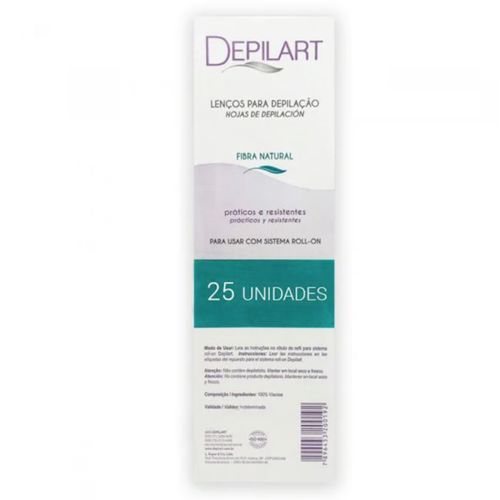 Depilador Lenços Depilart Para Depilacao 25 Unidades Depilador Lenços Depilart Para Depilacao 25 Unidades