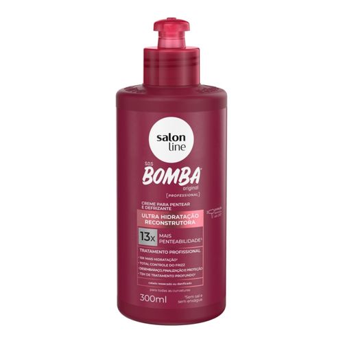 Creme Para Pentear Salon Line 300ml Sos Bomba Hidrat Reconstrutora Creme Para Pentear Salon Line 300ml Sos Bomba Hidrat Reconstrutora