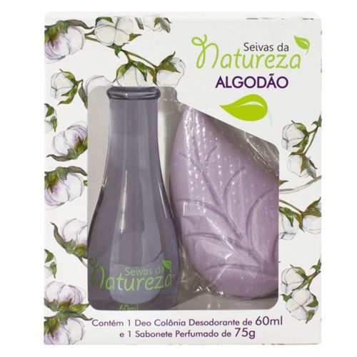 Deo Colônia Seiva da Natureza Algodão Colônia + Sabonete 75g Deo Colônia Seiva da Natureza Algodão Colônia + Sabonete 75g