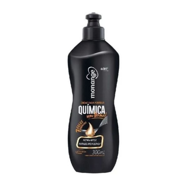 Creme Para Pentear Monange 300ml Pré E Pós Quimica