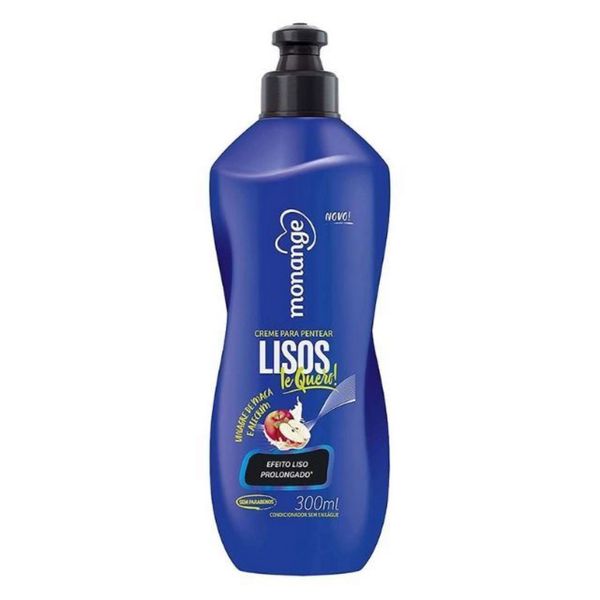 Creme Para Pentear Monange 300ml Lisos Radiantes/Te Quero