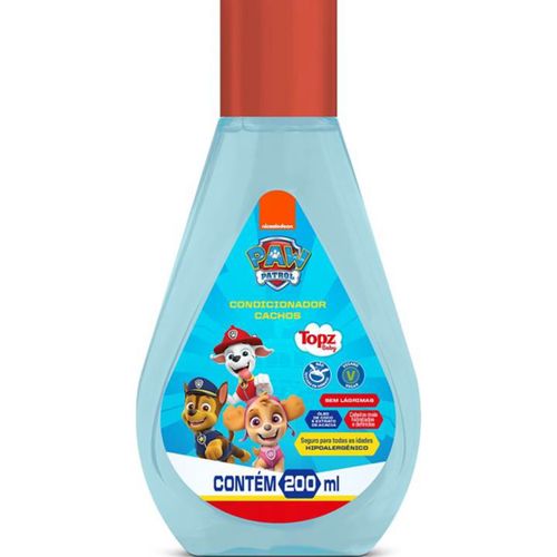 Condicionador Infantil Topz 200ml Patrulha Canina Cachos Condicionador Infantil Topz 200ml Patrulha Canina Cachos