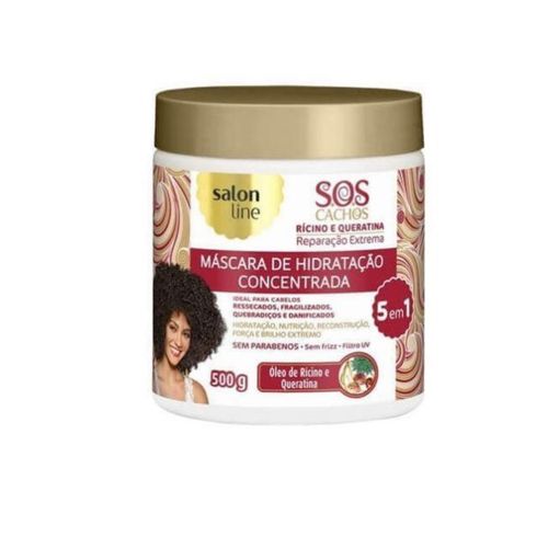 Creme Para Tratamento Salon Line 500g Sos Ricino E Queratina