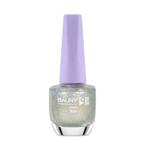 Bauny Esmalte Glitter 9Free 9ml - Cor Clara Bauny Esmalte Glitter 9Free 9ml - Cor Clara