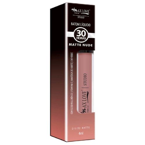 Batom Líquido Matte 30 Horas Nude Cor: 661 - Max Love Batom Líquido Matte 30 Horas Nude Cor: 661 - Max Love