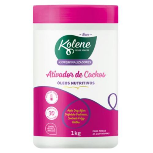 Ativador De Cachos Kolene 1Kg Super Rosa Ativador De Cachos Kolene 1Kg Super Rosa