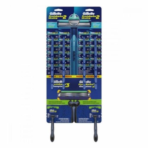 Aparelho Barbear Gillette Prestobarba Ultragrip 12X2 + 2 Prest3 Champions Aparelho Barbear Gillette Prestobarba Ultragrip 12X2 + 2 Prest3 Champions