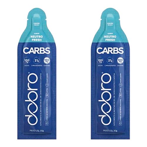 Kit 2X: Carbs Gel Neutro Fresh com Cafeína Dobro 30g Neutro Fresh com Cafeína Kit 2X: Carbs Gel Neutro Fresh com Cafeína Dobro 30g Neutro Fresh com Cafeína