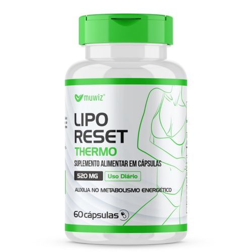 Lipo Reset Thermo 60 cápsulas 500mg Muwiz Lipo Reset Thermo 60 cápsulas 500mg Muwiz