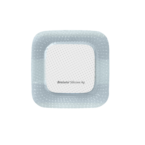 Curativo Silicone e Prata 7,5x7,5cm Biatain Silicone AG - Coloplast 39636