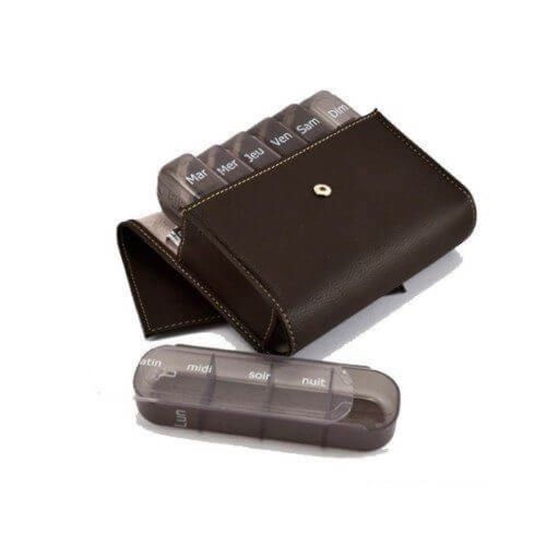 Porta Comprimidos - Pilbox Maxi Chocolate Chocolate Porta Comprimidos - Pilbox Maxi Chocolate Chocolate