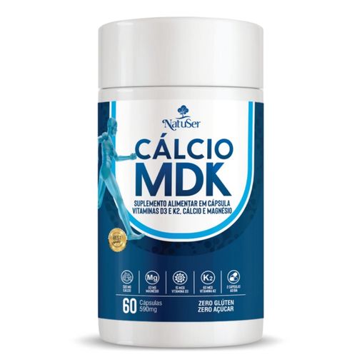 Cálcio MDK 60 cápsulas 590mg Natuser