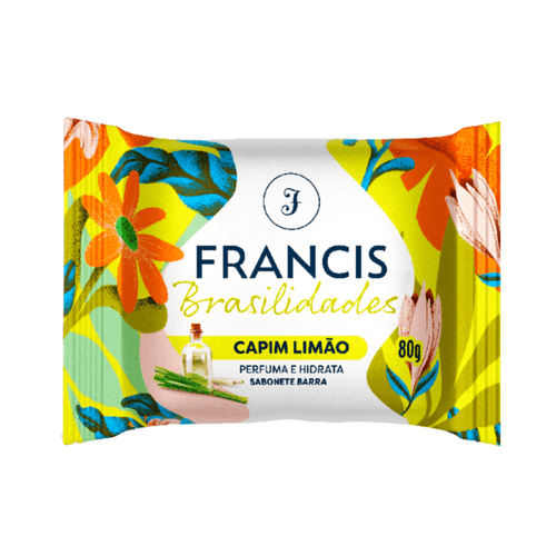 Kit c/16 Sabonete Francis Brasil 80g Capim/Limão