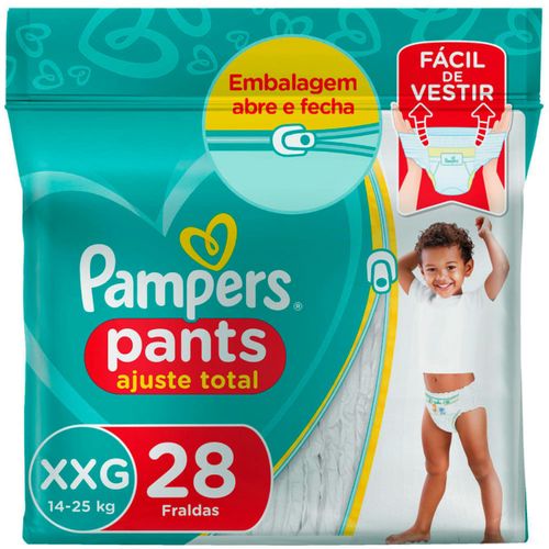 Kit 2 Fraldas Confortsec Pants Mega ”Xxg” Pampers Simples c/28 Unidades cada