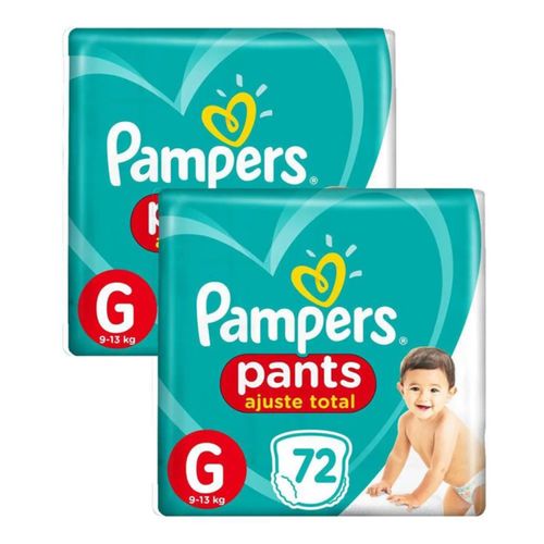 Kit 2 Fraldas Confortsec Pants ”G” Pampers Simples c/72 Unidades cada