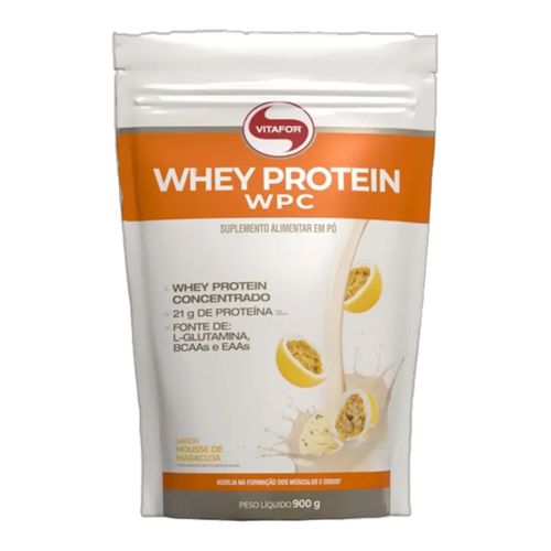 Whey Protein WPC Mousse de Maracujá Vitafor 900g