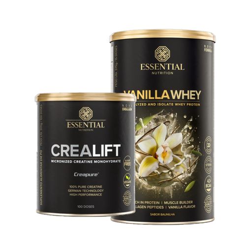 Kit Crealift e Vanilla Whey Essential Nutrition Kit Crealift e Vanilla Whey Essential Nutrition