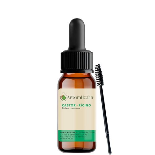 Óleo vegetal puro natural de Rícino Cílios e Sobrancelhas - 20 ml