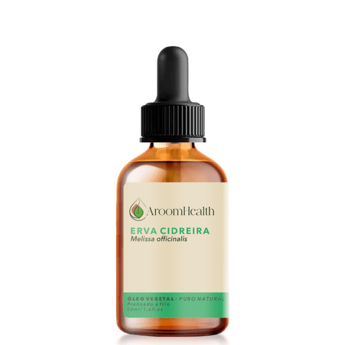 Óleo vegetal puro natural de Erva Cidreira - 50 ml