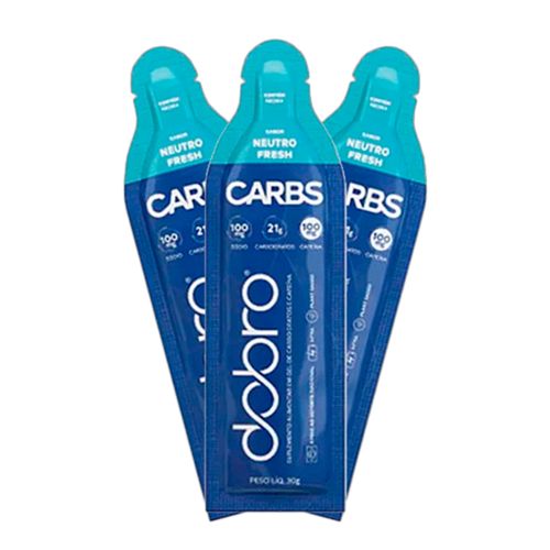 Kit 3X: Carbs Gel Neutro Fresh com Cafeína Dobro 30g Kit 3X: Carbs Gel Neutro Fresh com Cafeína Dobro 30g