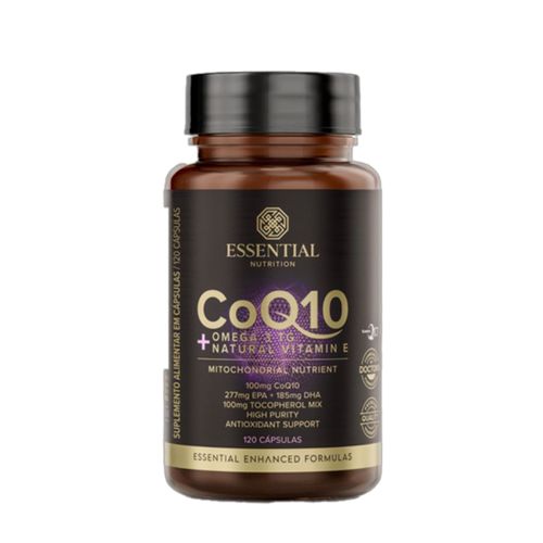 Coq10 + Omega 3tg + Vitam E Essential Nutrition 120 Cápsulas Coq10 + Omega 3tg + Vitam E Essential Nutrition 120 Cápsulas