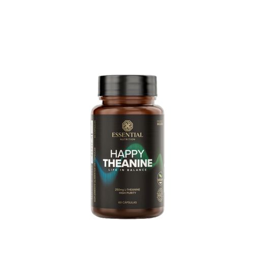 Happy Theanine L-teanina Essential Nutrition 60 Cápsulas