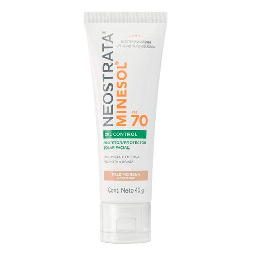 Protetor Solar Facial Neostrata Fps 70 Minesol Oil Control Médio Claro 40G