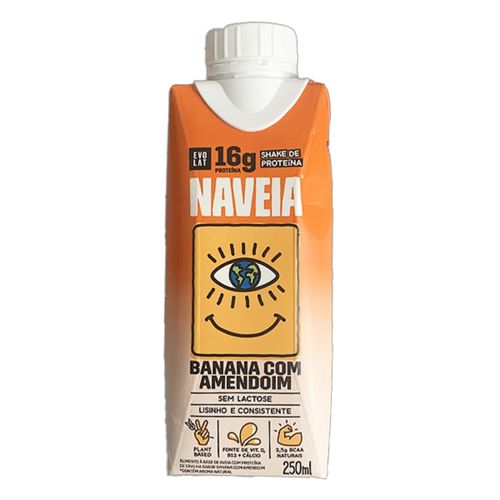 Shake Proteico Vegano Banana com Amendoim Naveia 250ml