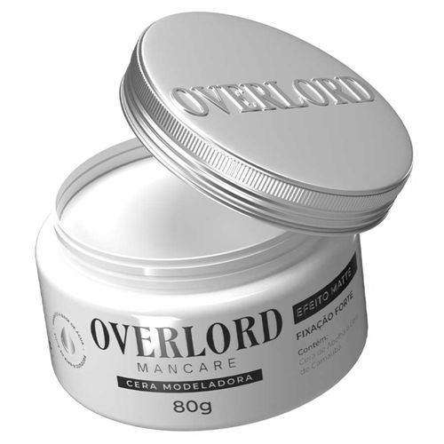 Cera Modeladora - Pomada Efeito Matte Fixação Forte 80g Overlord