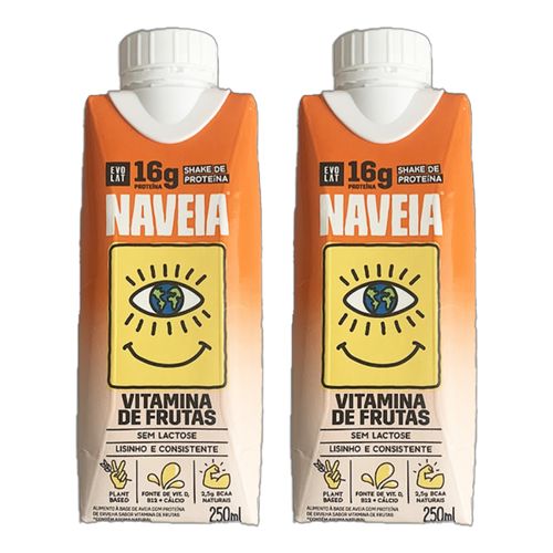 Kit 2X: Shake Proteico Vegano Vitaminas de Frutas Naveia 250ml Kit 2X: Shake Proteico Vegano Vitaminas de Frutas Naveia 250ml