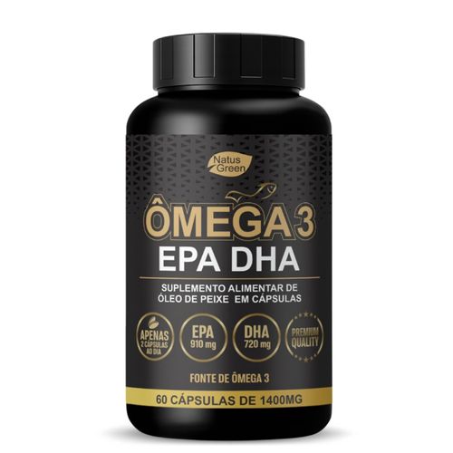 Ômega 3 Super Concentrado 60 cápsulas 1400mg Natus Green