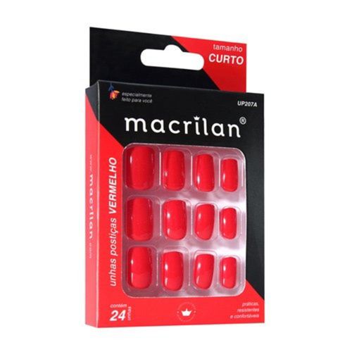 Unhas Macrilan Up207A Vermelho