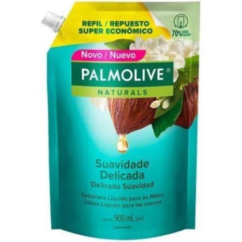 Kit c/9 Sabonete Líquido Palmolive Jasmim e Cacau 900ml Refil Kit c/9 Sabonete Líquido Palmolive Jasmim e Cacau 900ml Refil