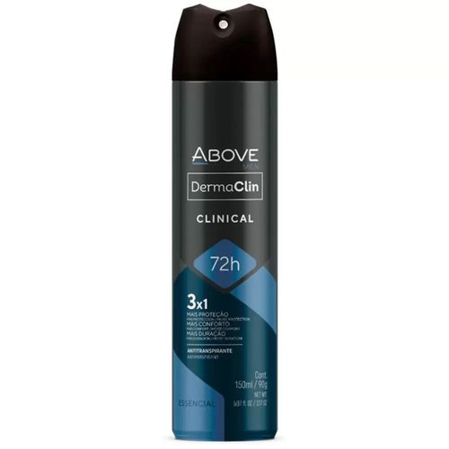 Kit c/9 Unidades de Desodorante Masculino Above Dermaclin 3X1 Essencial 72h