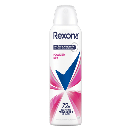 Kit c/9 Unidades de Desodorante Antitranspirante Rexona Feminino Aerosol Powder Dry 150mL