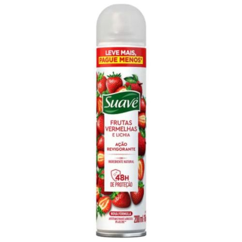Kit c/9 Unidades de Desodorante Suave Aero Frutas Vermelhas 200ml